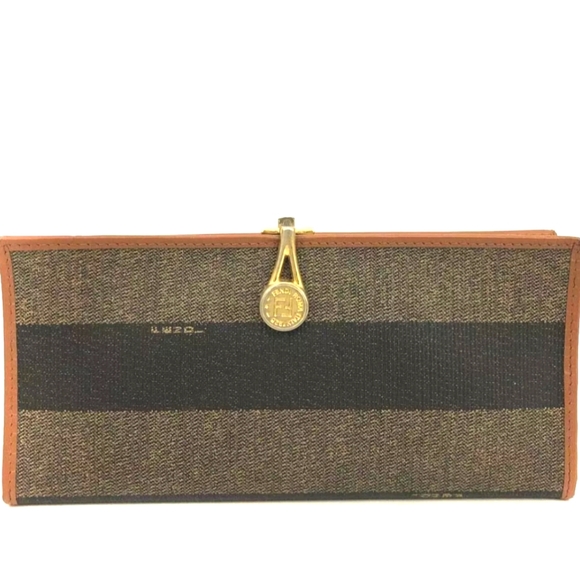 Fendi Handbags - FENDI Pequin PVC Bifold Long Wallet